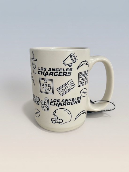 Other - Los Angeles Chargers Ceramic Mug - Cream with Navy Logos